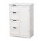 Baxton Studio Bauer Modern and Contemporary White Finished Wood 4-Drawer Bathroom Storage Cabinet 182-11334-Zoro - alternate 1